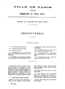 Procès verbaux - Commission municipale du Vieux Paris