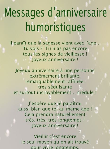 Message Anniversaire Meilleure Amie Humour