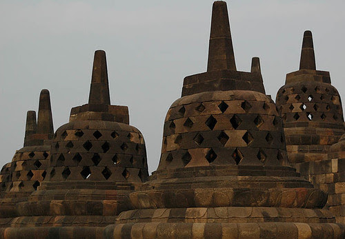 Stupas at Borobodur