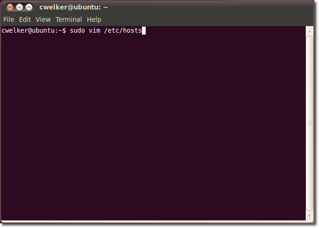 Hosts Terminal Ubuntu Hosts Terminal Ubuntu