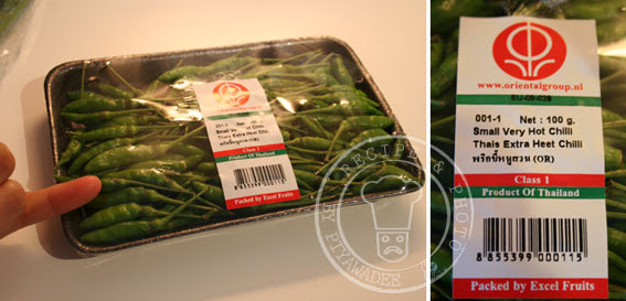 Thaise bird’s eye-pepers (Rawit)Thais extra heet chilli- Phrik khee noo