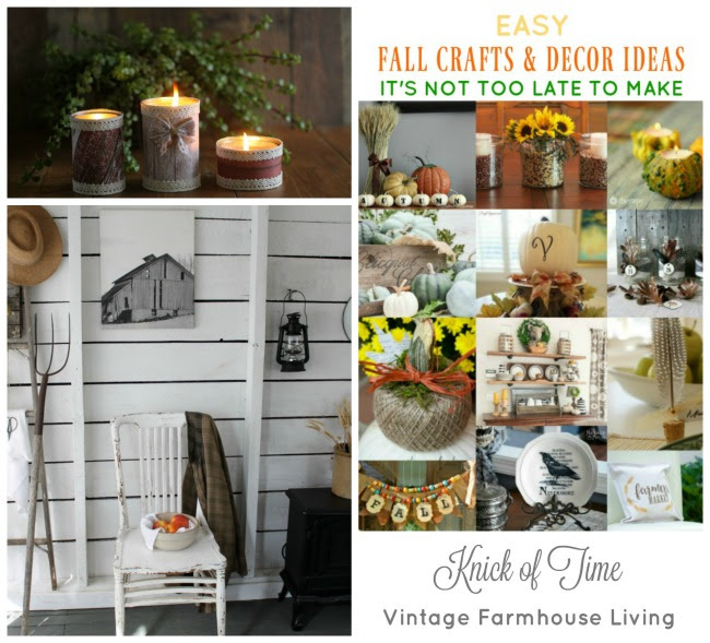 Fall crafts and home decor - www.knickoftime.net