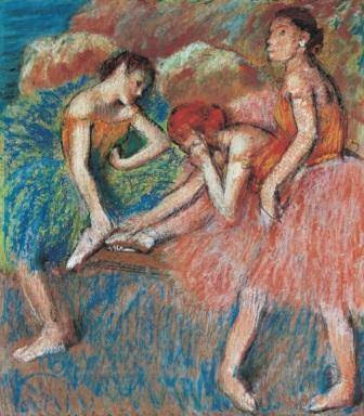 ALT: Edgar Degas, Danseuses (Danseuses au repos), vers 1898 Lausanne, Fondation de l'Hermitage, legs de Lucie Schmidheiny, 1998 © photo Giorgio Skory, Romanel-sur-Lausanne