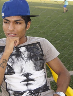Índio, atacante do América-RN, tem familiares que moram em Guajará-Mirim (Foto: Leile Ribeiro)