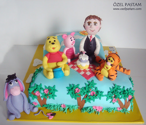 Ali Mert'in Winnie The Pooh ve Arkadaşları Pastası / Winnie the Pooh and Friends Cake