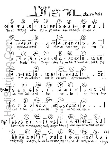 Chord Gitar Welcome To My Paradise Chord Walls