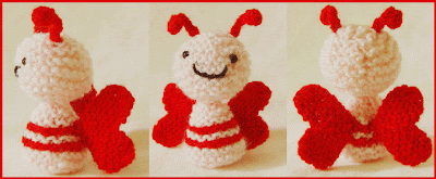 Free #knitting pattern \\ Amigurumi Love Bug \\ http://ow.ly/Y0iXF #valentinesday