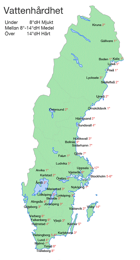 Sverigekarta Landskap Och Städer : Från medeltid till modern tid