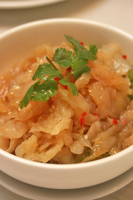 Jelly Fish with Spicy Vinegar ($6.80)
