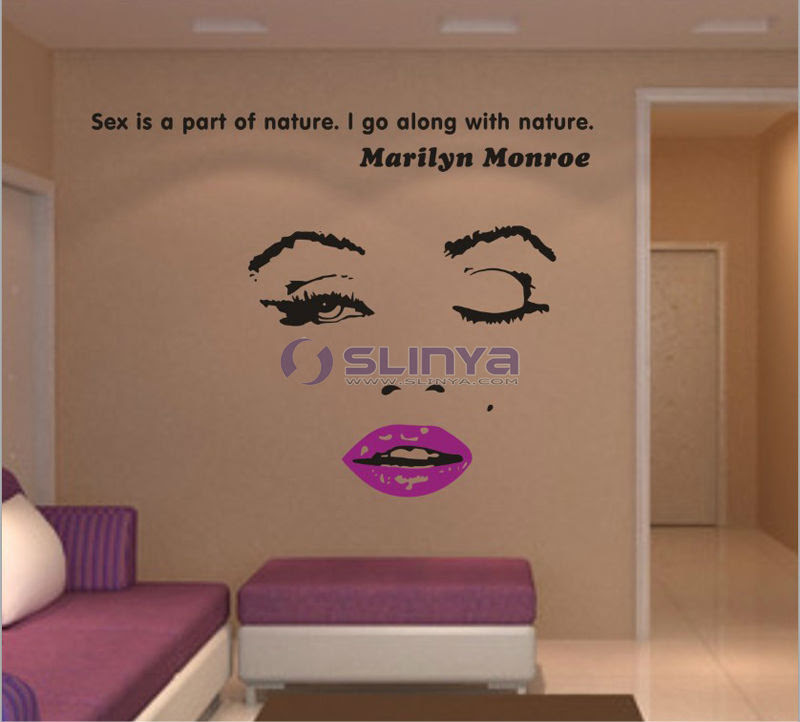 2 Quotes Marilyn Monroe Quote Vinyl Wall Decal I U002639 M