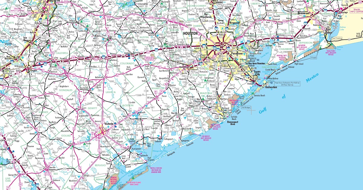 Map Of Texas Coast | Business Ideas 2013