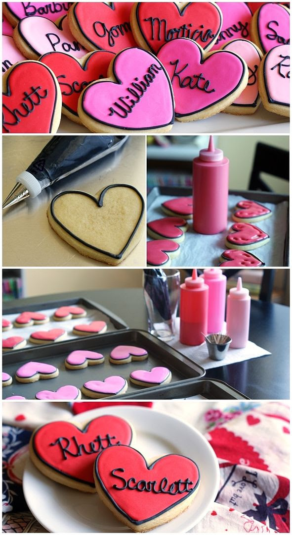 true love cookies featuring famous lovebird couples. perfect, easy to make, valentine cookies