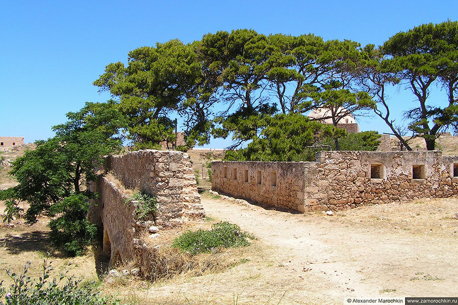 Стены внутри крепости Фортецца, Ретимно