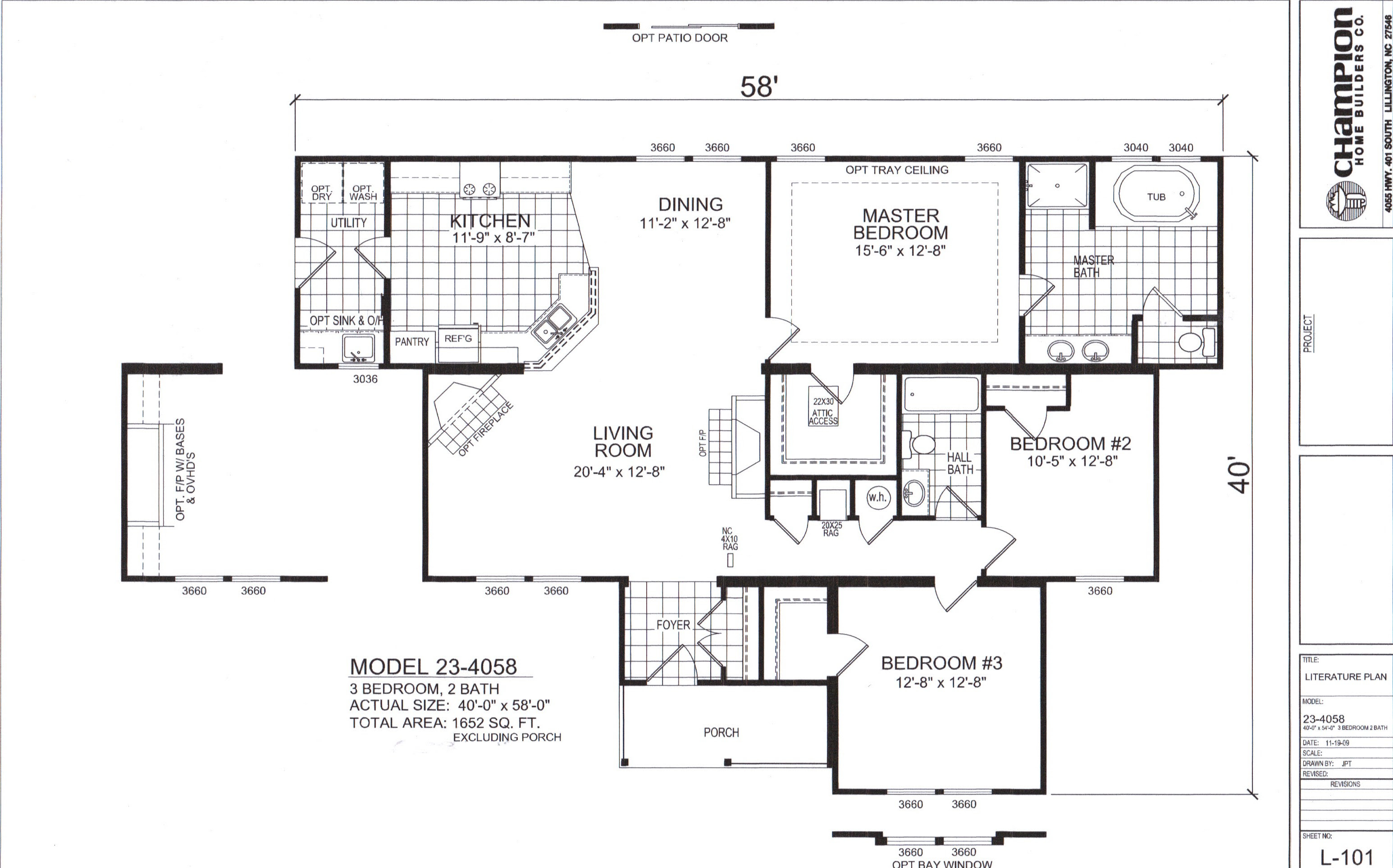Tradewinds TL40684B manufactured home floor plan or