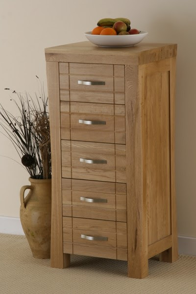 Andorra Solid Oak 5 Drawer Chest