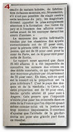 article du 'Petit Bastiais' du 11 novembre 1893 sur la statistique criminelle