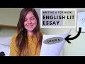 How to write a good english literature essay introduction - How to Write a Good