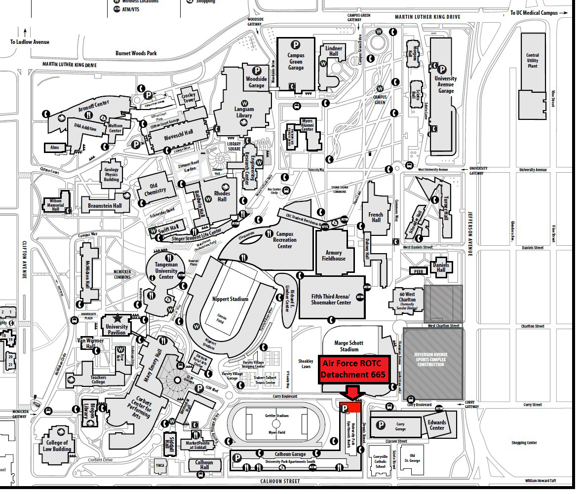 University Of Cincinnati Medical Campus Map - United States Map