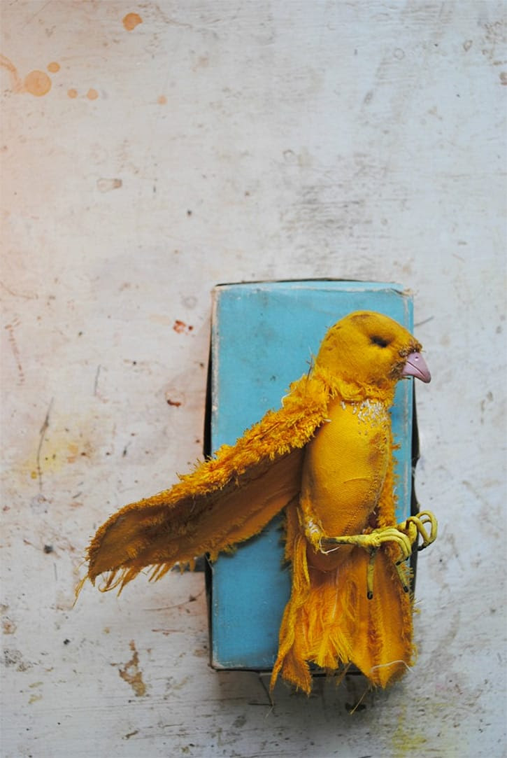Vintage Textiles Transformed Into Flora and Fauna by Self Taught Artist Mr. Finch Vintage Textiles Transformed Into Flora and Fauna by Self Taught Artist Mr. Finch textiles sculpture plants animals