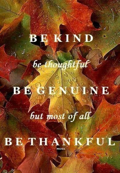 Be Kind Be thoughtful Be genuine but most of All Be Thankful  Orange Inspiration and Color Theory / The English Room Blog