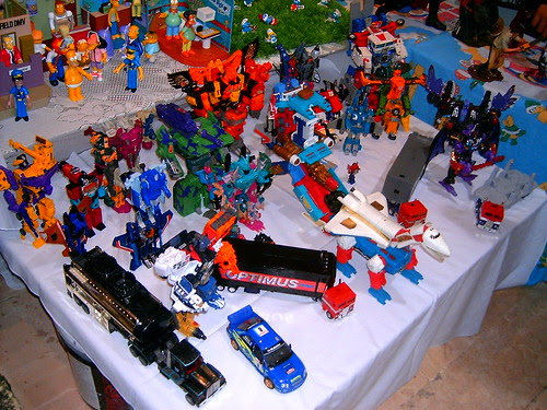 Exhibición de Transformers, Star Wars y otras figuras en el Paseo de las Flores, Heredia, Costa Rica. (09-Dic-2007)