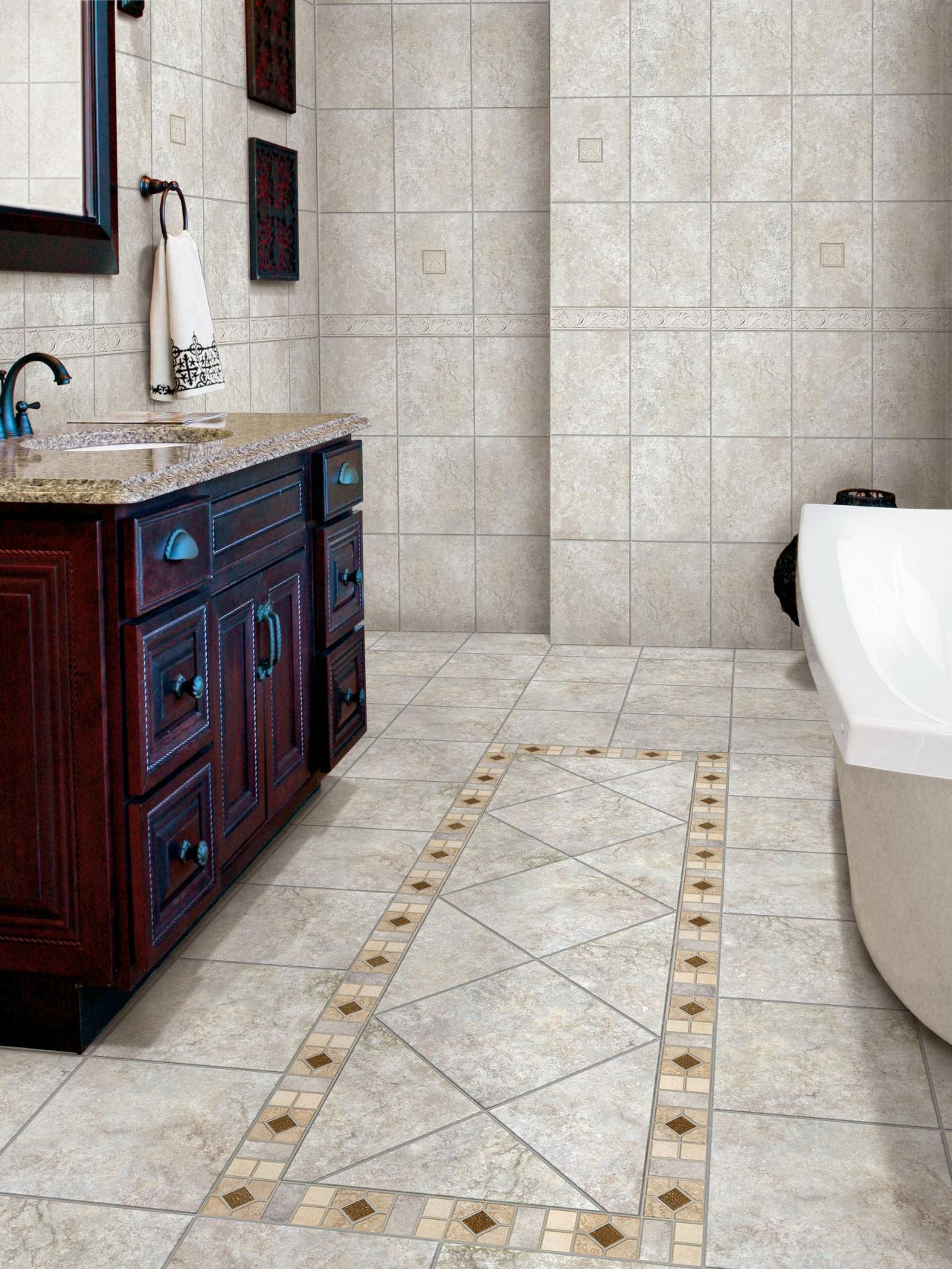 How to tiling a bathroom floor - right tips - Interior ...