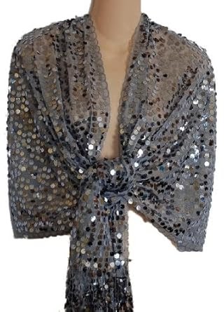 silver sparkly wrap