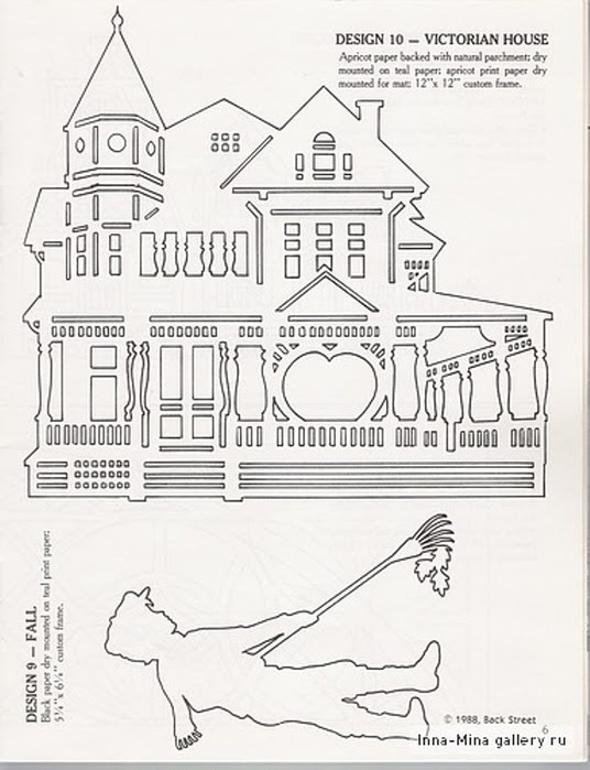 Paper christmas houses: Stencils HOUSES