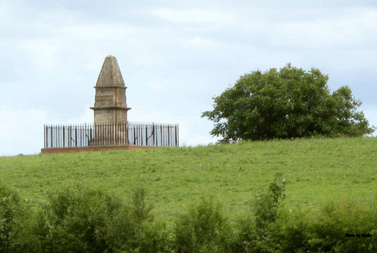 Athelney Abbey was a religious house for monks of the Order of St. Benedict in 888. It was dedicated to Our Lord, St. Peter, St. Paul, and St. Egelwine. It was demolished under Henry VIII in 1539. The monastery’s location is marked by this monument which was built by Sir John Slade in 1801.