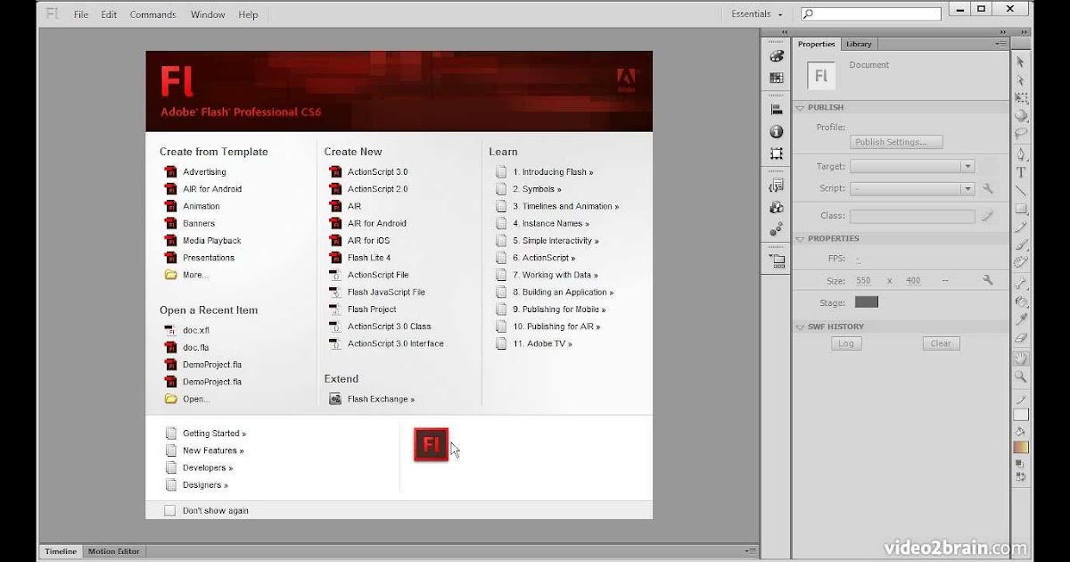 Flash Tutorial 05 Adobe Flash Cs6 Development Tutorials