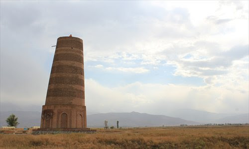 Burana tower at the Balasagun site Photo: Xu Ming/GT