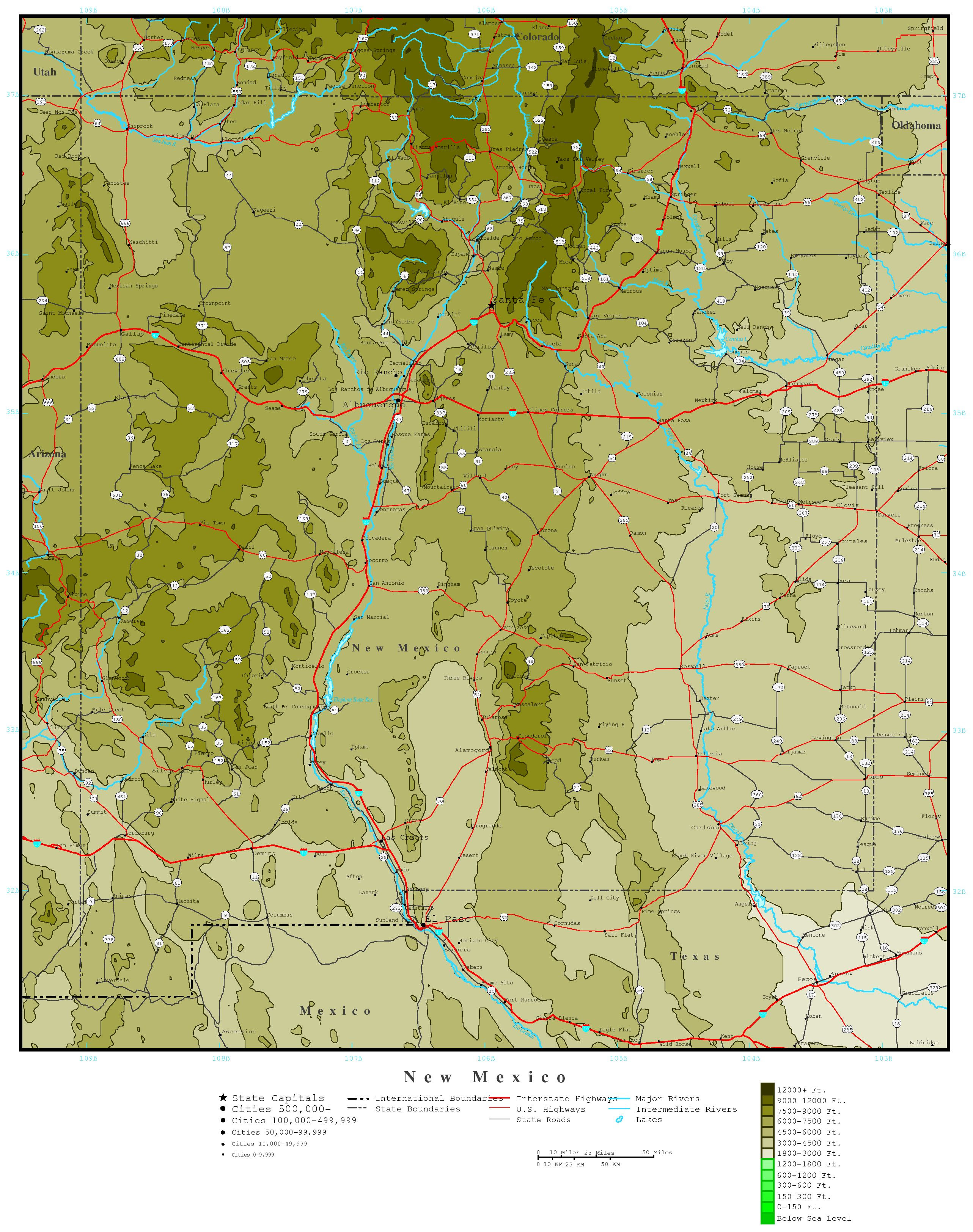 Altitude Of Santa Fe Nm >> Campus Map Santa Fe Elevation Map Altitude Of Santa Fe Nm >> Campus Map Santa Fe Elevation Map