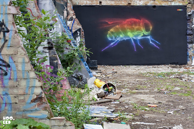 Shok-1 X-Rainbow 9 London Mural in Seven Star Yard