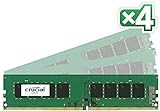 Crucial [Micron製] DDR4 デスク用メモリー 16GB x4 ( 2133MT/s / PC4-17000 / CL15 / 288pin / DR x8 Unbuffered DIMM ) 永久保証 CT4K16G4DFD8213