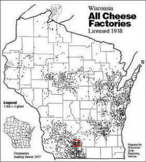 Wisconsin Cheese Tour Map | Tourist Map Of English