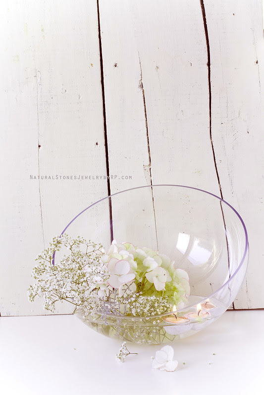 Baptism candles and flowers