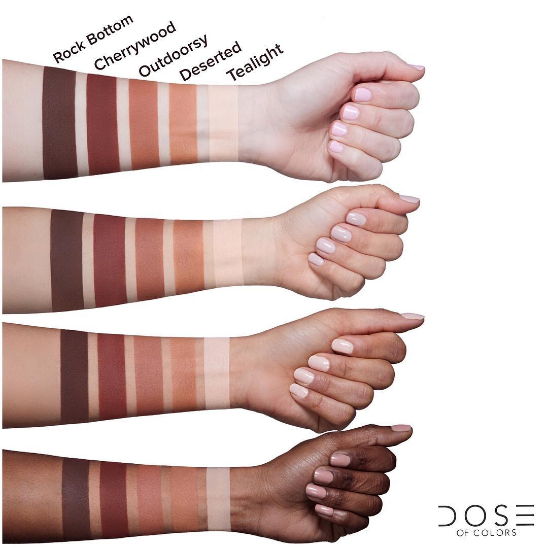 Dose of Colors Baked Browns & Marvelous Mauves Eyeshadow Swatches