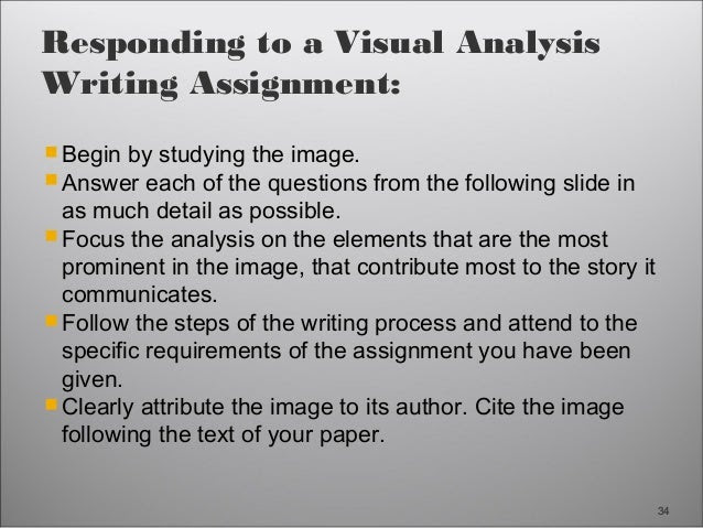 how to write a visual argument analysis essay