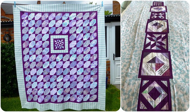 Brit Bee '13 quilt front & back