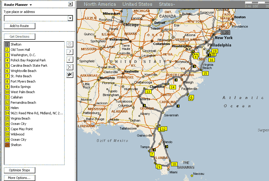 printable-east-coast-map