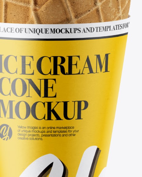 Download Download Ice Cream Cone Packaging Mockup Psd Yellowimages Free Psd Mockup Templates PSD Mockup Templates