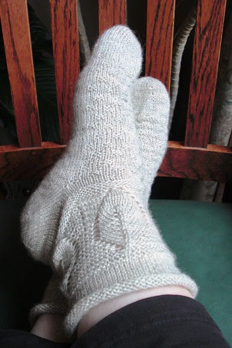 Lemon Leaves socks done-3