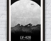 Aliens Movie Travel Poster Print 11X17"