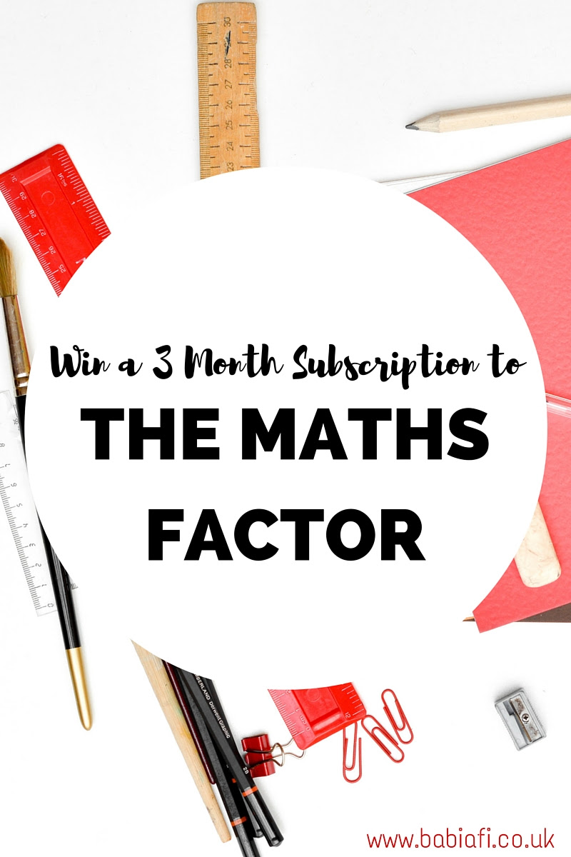 Win a 3 Month Subscription to The Maths Factor