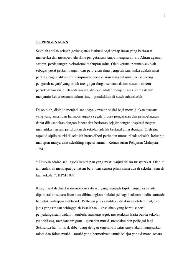 Contoh Karangan Laporan Disiplin Pelajar Contoh Rego
