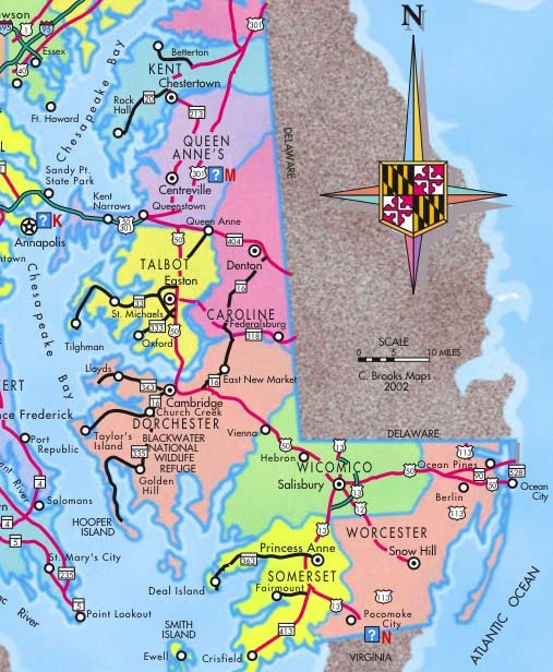 Eastern Shore Map  Gadgets 2018