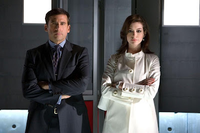 Get Smart - Steve Carell as Maxwell Smart and Anne Hathaway as Agent 99