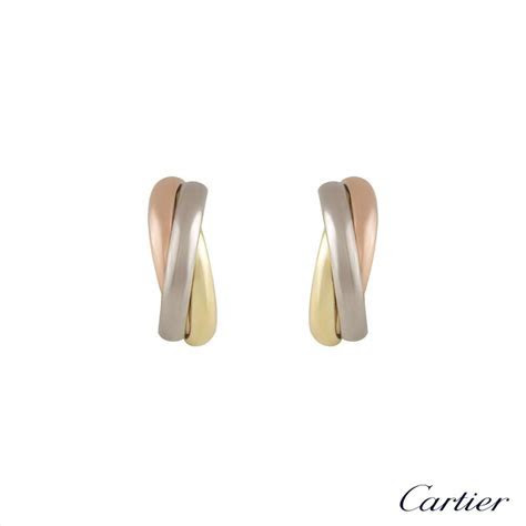 Cartier 18k Three Colour Gold Trinity Earrings 80083231 Cartier 18k Three Colour Gold Trinity Earrings 80083231