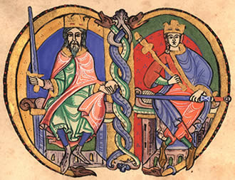 File:David I and Malcolm IV.jpg