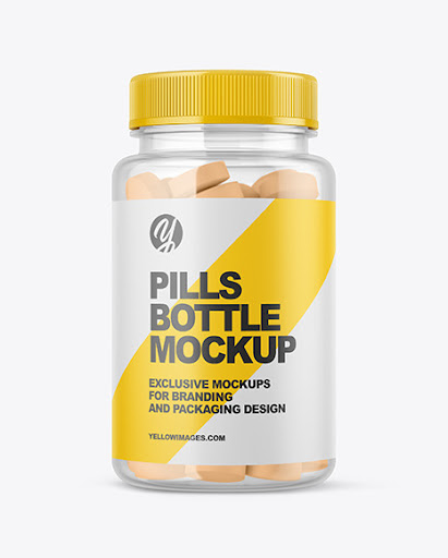 Download Clear Pills Bottle Mockup Psd PSD Mockup Templates